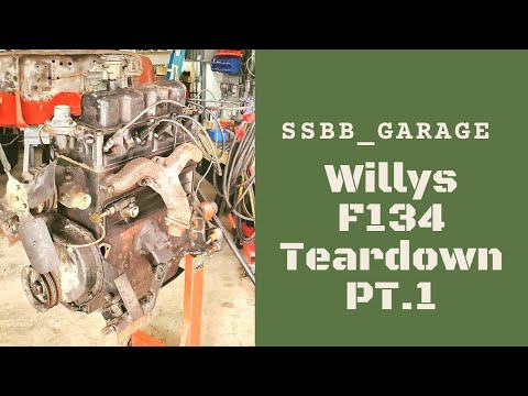 Willys Jeep F134 engine teardown part 1