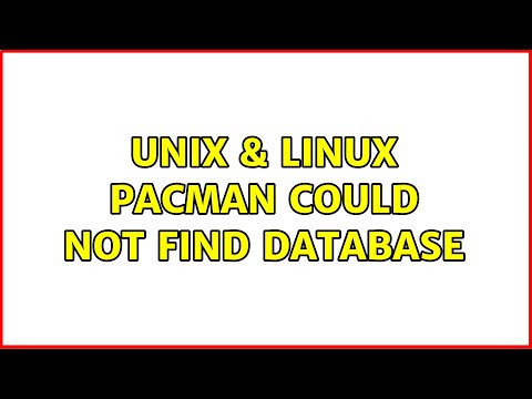 Unix & Linux: pacman could not find database