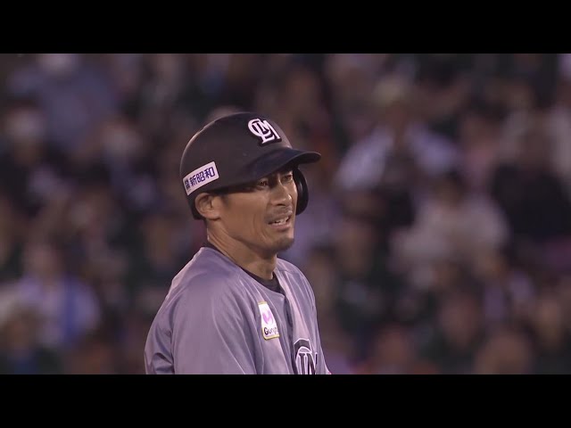 【6回表】マリーンズ・荻野貴司 レフトへのタイムリー2ベースヒットで1点を返す!!  2023年8月6日 東北楽天ゴールデンイーグルス 対 千葉ロッテマリーンズ