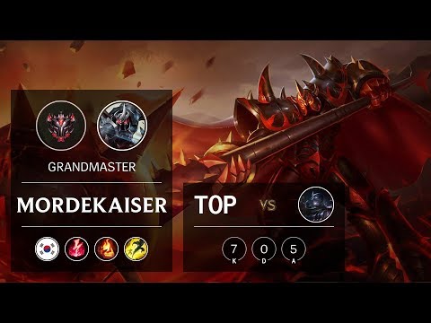 Mordekaiser Top vs Shen - KR Grandmaster Patch 9.9