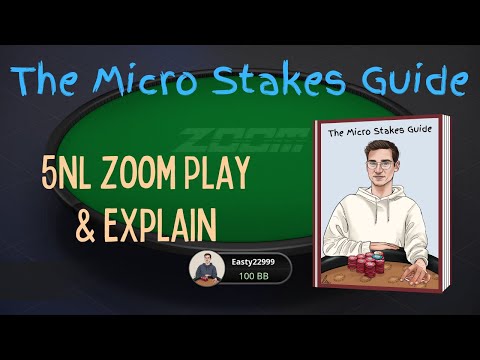 The Micro Stakes Guide - 5NL Zoom Play & Explain!
