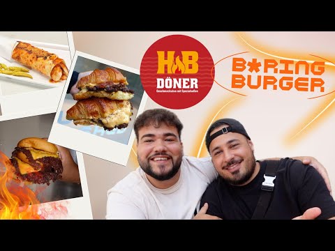 🔥NEW FOOD SPOTDS/TRENDS IN COLOGNE | HB DÖNER🥙 & BORING BURGER 🍔 | these2