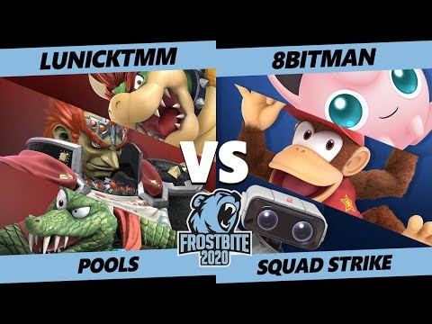 Frostbite 2020 SSBU Pools - TGG | LunickTMM Vs. AMG | 8BitMan - Smash Ultimate Squad Strike - SSBU