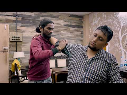 The Best Michael Barber Relaxing Head Massage and Shoulder Massage with Neck Crack|Asmr