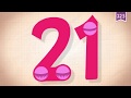 Learn Number Twenty One 21 In English By Endless Numbers Kids Video