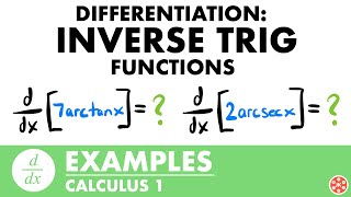Exemples de dérivées de fonctions trigonométriques inverses | Calcul - Mathématiques de niveau pr...