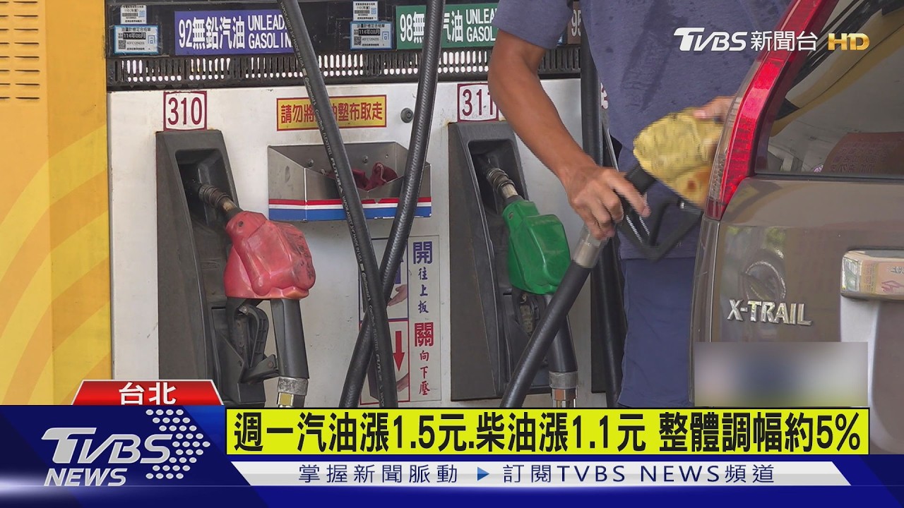 加油要快! 中東戰火衝擊 汽油、柴油各漲1.5元和1.1元