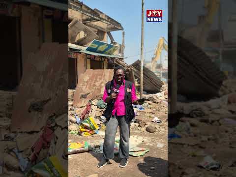 LIVE: Demolition begins at Madina Zonal Council Market as traders face eviction