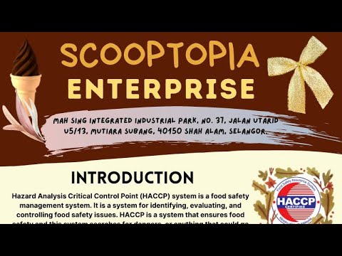 ISH553 | CHOCOLATE CHIP ICE CREAM (HACCP PLAN)