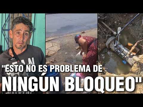 Avería deja sin agua a familias en La Habana: sobreviven con un salidero