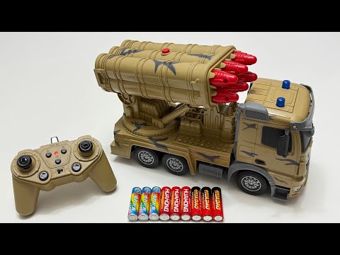 Unboxing RC Military Missile Truck, Electric Dancing God Of Wealth, RC Crane, Police Car