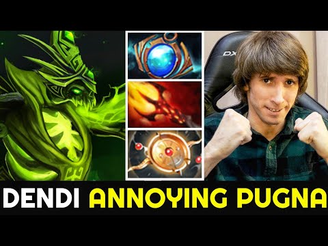 DENDI Super Annoying Pugna with Dagon 5 Build Destroy Divine Rapier PA 7.26 Dota 2