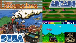 Super Locomotive Arcade ( Sega 1982 ) 4k Gameplay