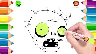 Dessin Halloween - Comment dessiner un zombie pour Halloween ? Coloriage Halloween Zombie
