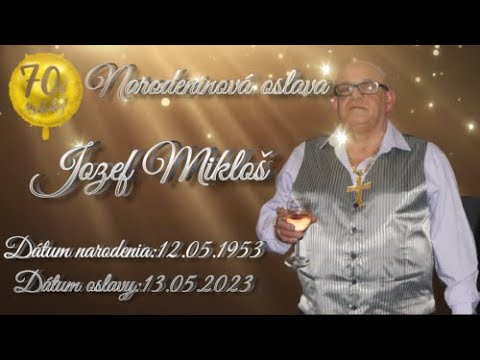 Jozef Mikloš Oslava 70tych narodenín-12.05.2023(Košice)
