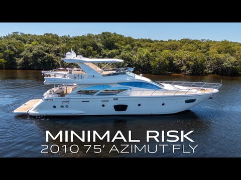 2010 75' Azimut Fly "Minimal Risk" For Sale | 26 North Yachts
