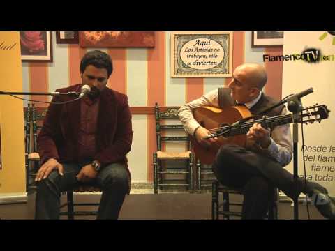 Jorge el Canastero y Miguel Iglesias en el Café Cantante de Flamenco Radio. Badía.