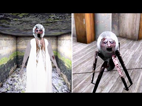Granny 1.9 New Update Spider Mom Inside House Vs Slendrina's Mom Inside Sewer | Granny New Mod
