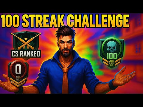 🥶100 STREAK CHALLENGE IN FREE FIRE 💥 || NEW CS RANKED SEASON || PN PATIL GAMING 45