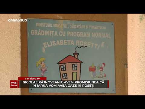 CANAL SUD / NICOLAE RÂJNOVEANU: AVEM PROMISIUNEA CĂ ÎN IARNĂ VOM AVEA GAZE ÎN ROSEȚI