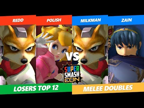 SSC 2019 SSB64 - Zain & Milkman Vs. Redd & Polish - Smash Melee Tournament Losers Top 12