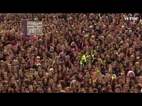 La emotiva canción de la marcha de mujeres de Bilbao