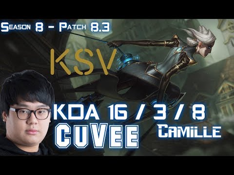 KSV CuVee CAMILLE vs GNAR Top - Patch 8.3 KR Ranked