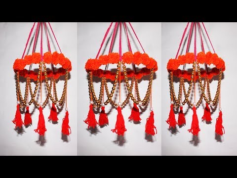 How To Make Wall Hanging With Woolen_diy wool craft idea _by Life Hacks 360 Video