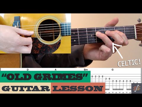 “Old Grimes” – Traditional | Beginner/Intermediate Guitar Lesson with TAB