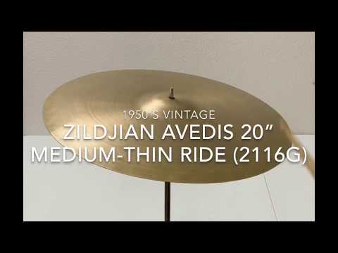1950's Vintage Ziljian Avedis 20" Medium-Thin Ride Cymbal (2116g)