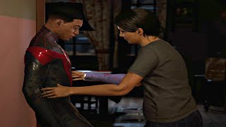 Spider-Man Miles Morales Mom Finds Out He&#39;s Spiderman (Miles Gets Beaten Up) 4K HD