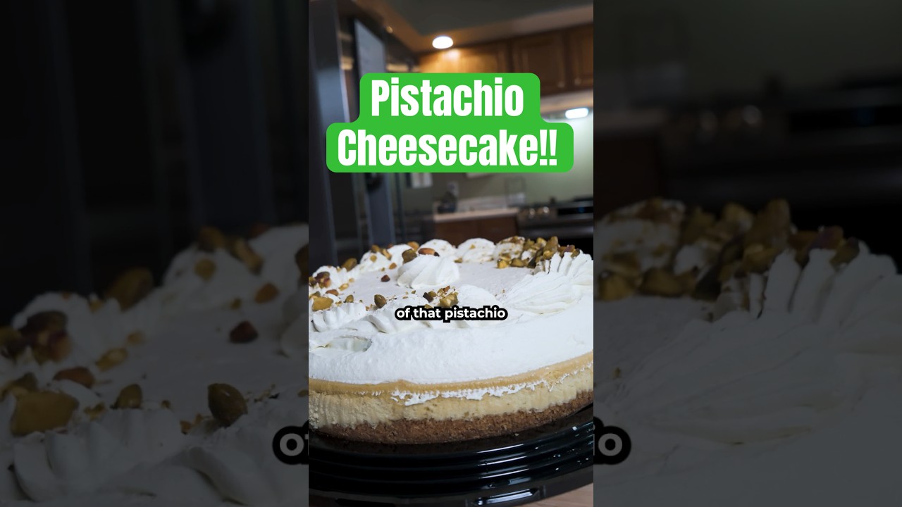 Nutty Green Cakes. Pistachio Cheesecake from Costco Review! #snacks #foodie #shorts