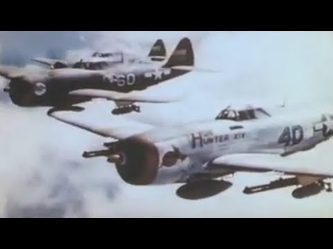WW2 - Thunderbolts over Europe [Real Footage in Color]