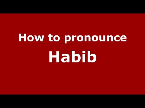 How to pronounce Habib (Indonesia/Indonesian) - PronounceNames.com