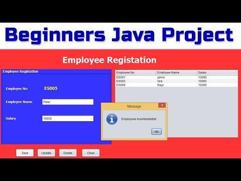 Beginners Java Simple Project Using Java And Mysql