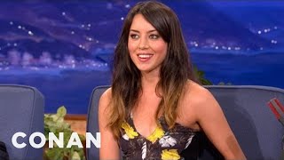 Aubrey Plaza: F#*% You Old People, I&#39;m Going To Live Forever! | CONAN on TBS
