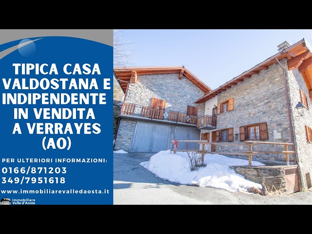 Casa indipendente in stile valdostano in vendita a Verrayes (AO)
