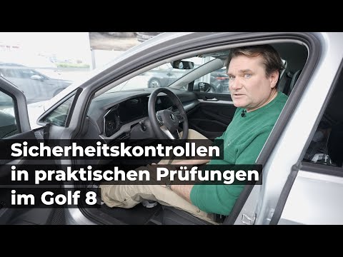 Safety checks in practical tests in the Golf 8
