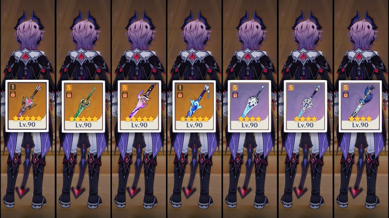 【原神】ドゥリン餅武器vs弊ワット片手剣10種で比較してみた結果