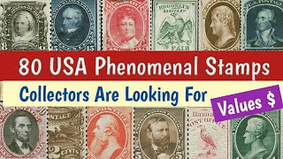 Most Expensive Stamps USA - Part 2 | 80 Rare Valuable American Phenomenal Stamps