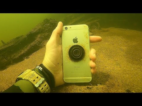 I Found an iPhone Underwater in the River While Swimming! (River Treasure) Video