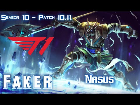 T1 Faker NASUS vs GALIO Mid - Patch 10.11 KR Ranked