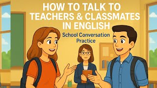 English for Students | How to Speak English at School | English Conversation Practice