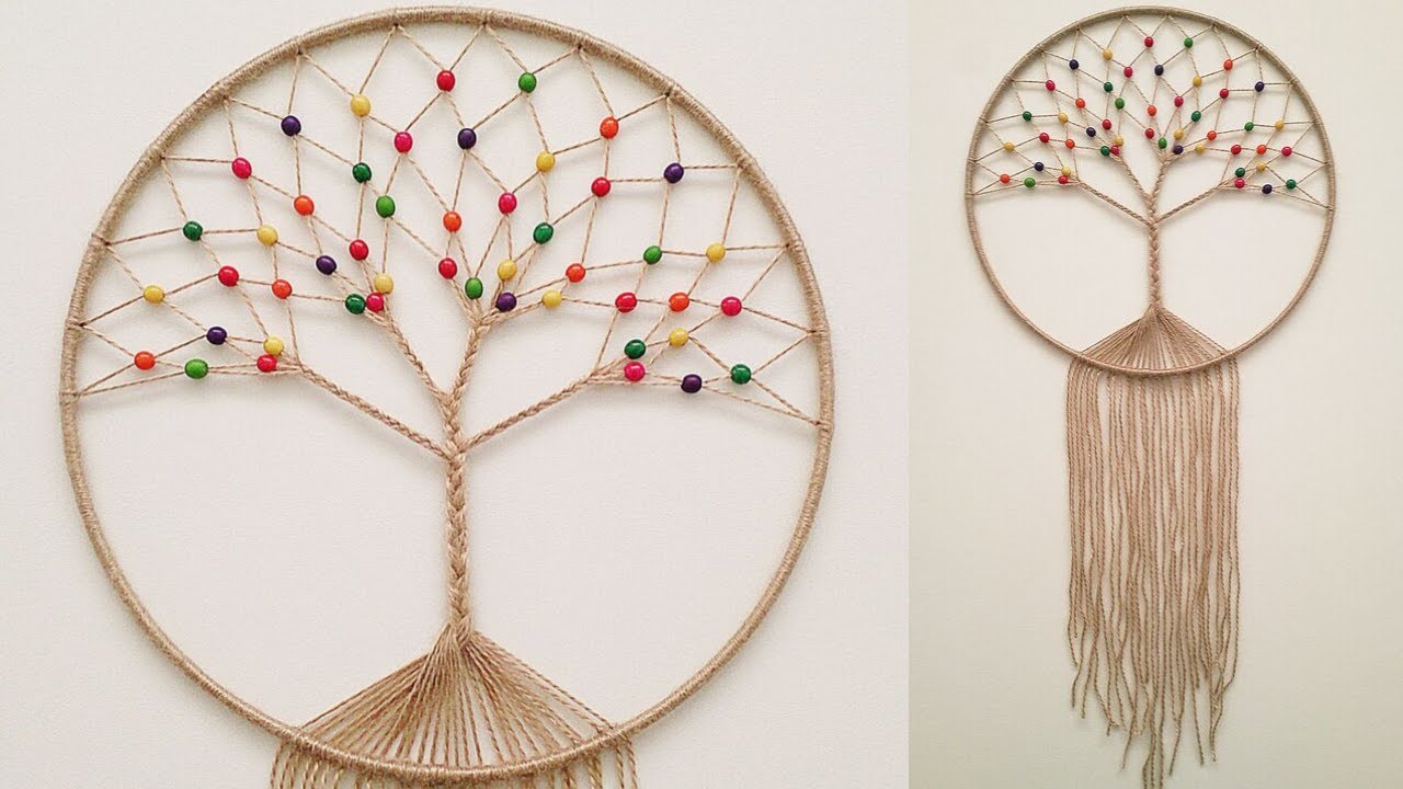 DIY Atrapasueños ARBOL DE LA VIDA( paso a paso) | DIY Dreamcatcher TREE OF LIFE