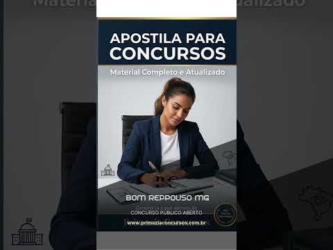 Apostila Completa Bom Repouso MG 2026 + Atualizada  #concursos2026 #concursos
