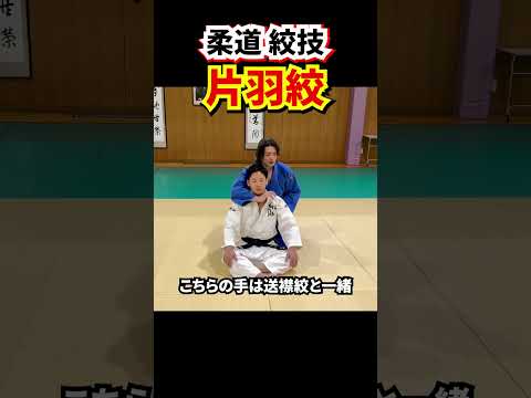 【後から絞める基本技術①】送襟絞、片羽絞　#柔道 #judo #寝技 #絞技 #絞め技 #送襟絞 #片羽絞 #shorts