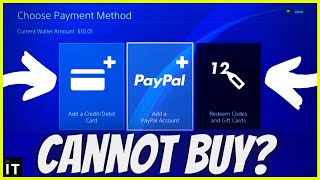 HOW TO FIX CANNOT BUY FROM PS STORE || HOW TO FIX ADD A PAYMENT METHOD PS4