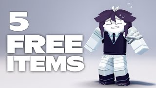 HURRY! GET 5 FREE ROBLOX ITEMS!🤩 (2024)