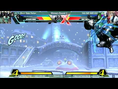 The Break #202 - UMvC3 W1 - Black Peter Parker VS VxG EMP 8WR KDZ