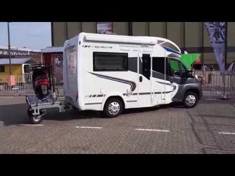 Caravan Salon Duesseldorf 2015 przyczepa dla skutera manewrowanie